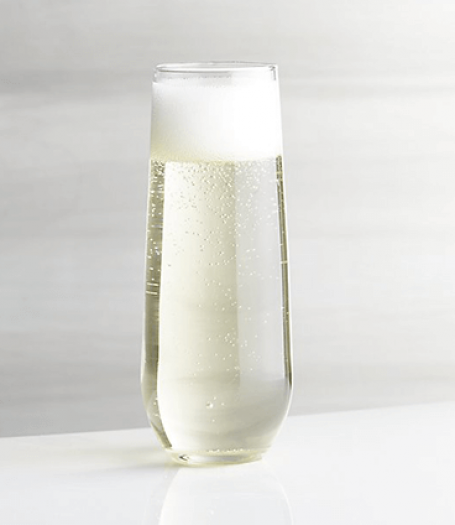 Stemless Flute Wine Glass 9 oz
